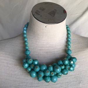 Costume Jewelry turquoise beaded chunky necklace